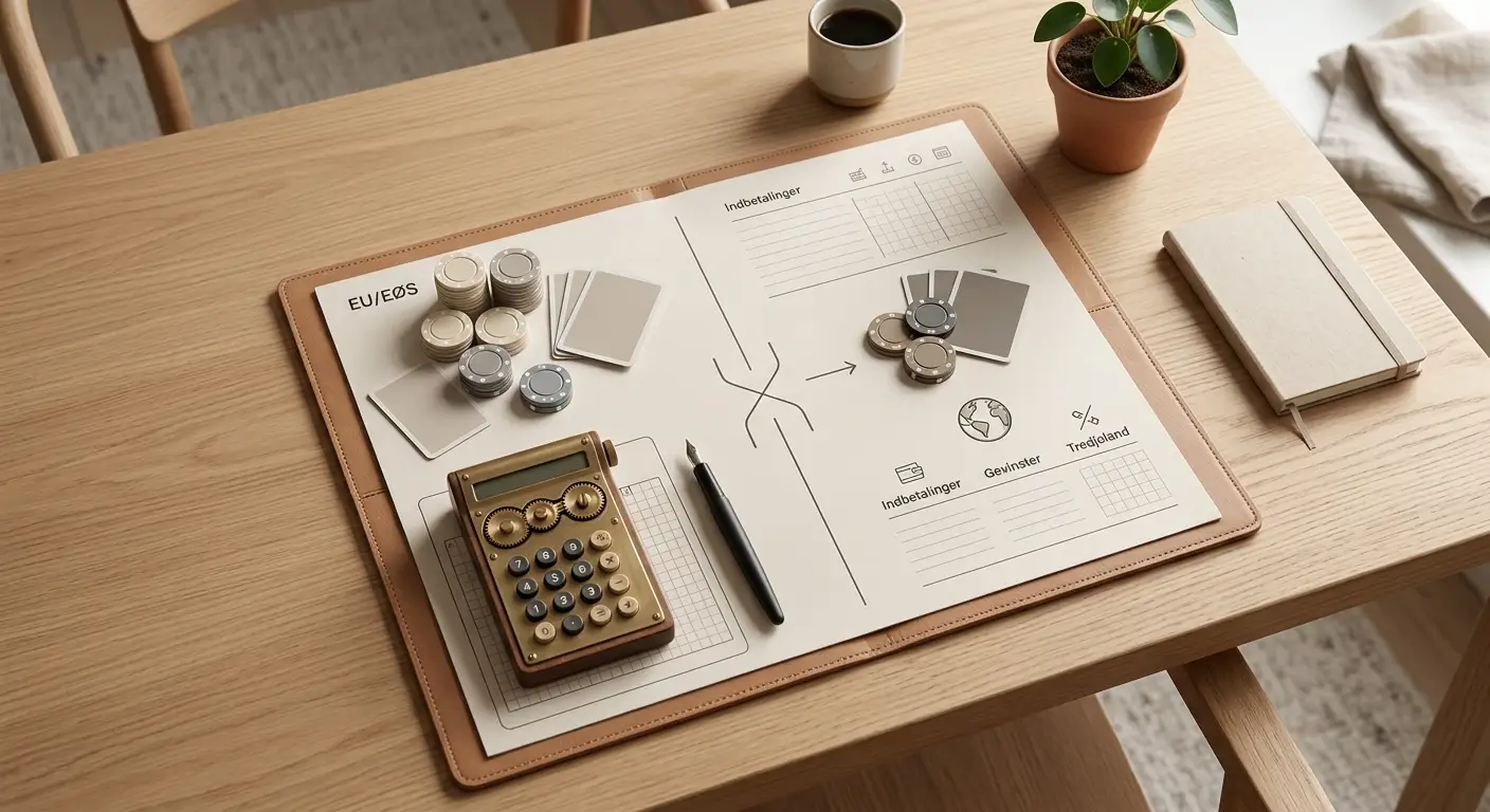 Illustration af dansk skattevurdering for gevinster fra udenlandsk onlinekasino